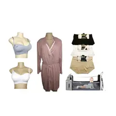 MEDIA LUNA - Pack de maternidad sostenes bata camisola calzones mochila pañalera