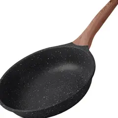 GENERICO - Sartén Hyllis Redonda de Cerámica Antiadherente Negra de 24 cm