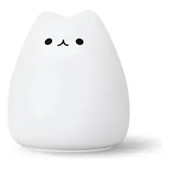 GENERICO - Lámpara Diseño Gato, Espanta Cuco De Silicona Kawaii Led Usb