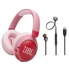 JBL - Audifonos inalámbricos JR470NC Para Niños-Rosa + Tune 310C