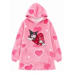 QIKUN - Poleron Sherpa Mujer Oversized