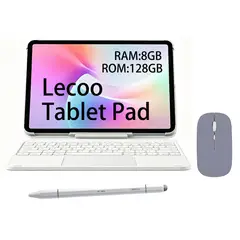 LECOO - Tablet Pad 8GB+128GB WIFI 12.7''+Teclado+Lápiz+Mouse Púrpura