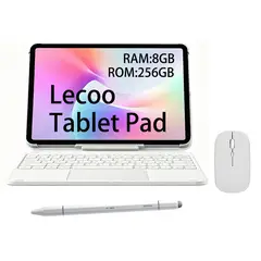 LECOO - Tablet Pad 8GB+256GB WIFI 12.7+Teclado+Lápiz+Mouse Blanco