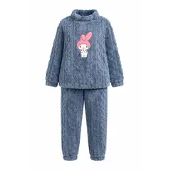 QIKUN - Pijama Invierno Mujer Pijama Micropolar Juvenil