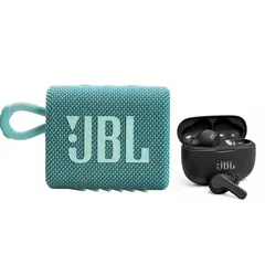 JBL - Parlante bluetooth GO 3 IP67 Y Audífonos Bluetooth WAVE 200 TWS