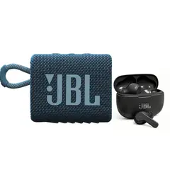 JBL - Parlante bluetooth GO 3 IP67 Y Audífonos Bluetooth WAVE 200 TWS