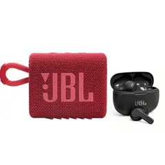 JBL - Parlante bluetooth GO 3 IP67 Y Audífonos Bluetooth WAVE 200 TWS