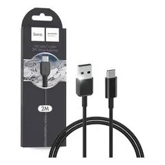 GENERICO - CABLE USB A TIPO C 2 METROS NEGRO CABLE TIPO C