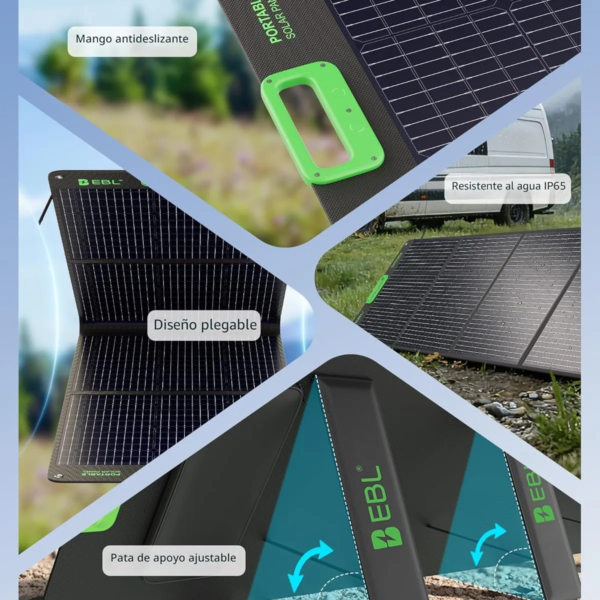 OEM - Ebl Esp-200 Panel Solar Portatil Plegable 200w Impermeable