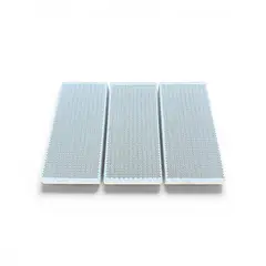 GENERICO - PACK 3 Placas Cerámicas Refractarias para Estufas a Gas 7x16 cm LARGA