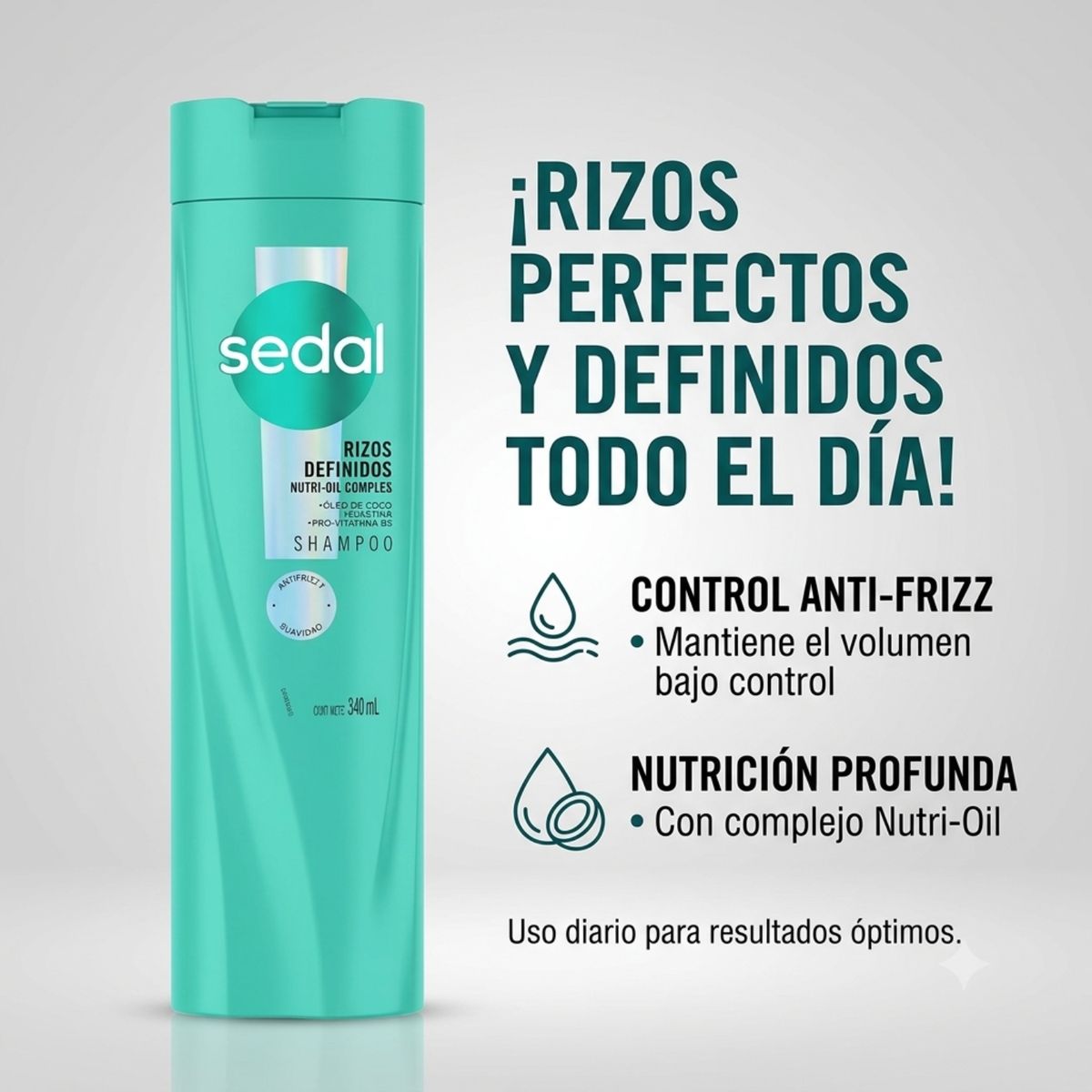 SEDAL - Shampoo Sedal Rizos definidos 340ml