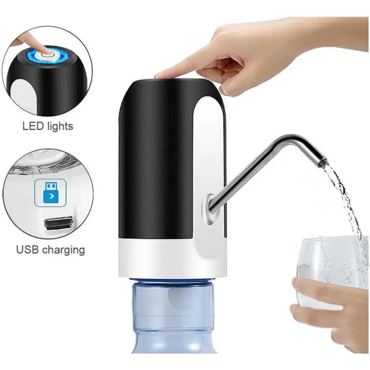 GENERICO - Bomba Eléctrica Dispensadora de Agua Portátil