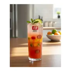 GENERICO - Set De 6 Vasos De Vidrio 215Ml Para Bebidas Uso Diario Hogar