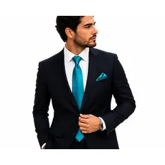 XPRESS RECHARGE - Corbata Formal Hombre Color solido Satinada Elegante para Traje y Camisa