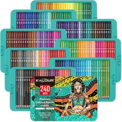 GENERICO - Set 72 Lapices Colores Arte Profesional Dibujo Caja Metálica