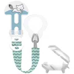 MAM - Prendedor Porta Chupete Clip Cobertor VerdeGris