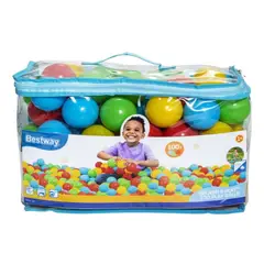 BESTWAY - Pack 100 Pelotas Plasticas 6,5 Cms