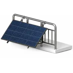 SOLIOT - Kit Fijación de Panel Solar en Balcón Inclinación 30-50°