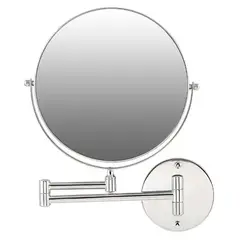 GENERICO - Espejo Maquillaje Articulado Retráctil Pared 360° Modelo Plata