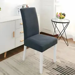VIDA BUENAS - Pack 6 Fundas Sillas Premium Comedor Asientos Tela Gris