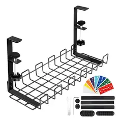 GENERICO - Organizador De Cables Genérico 40x17 Cm, Oficina - Negro