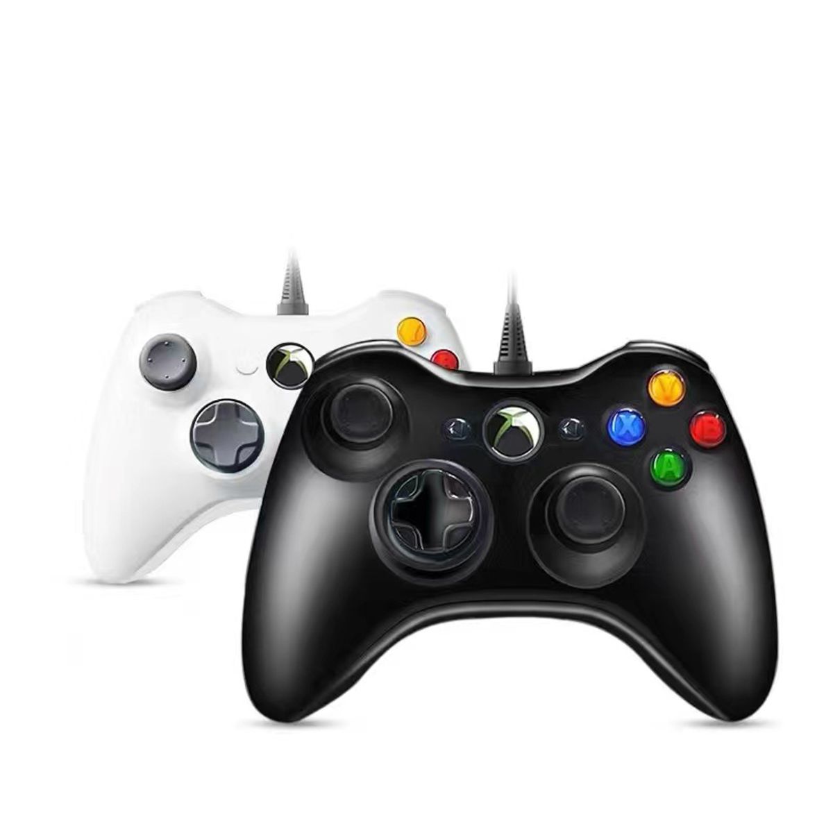 XBOX - Mando Con Cable Xbox 360 Alta Calidad blanco Reacondicionado