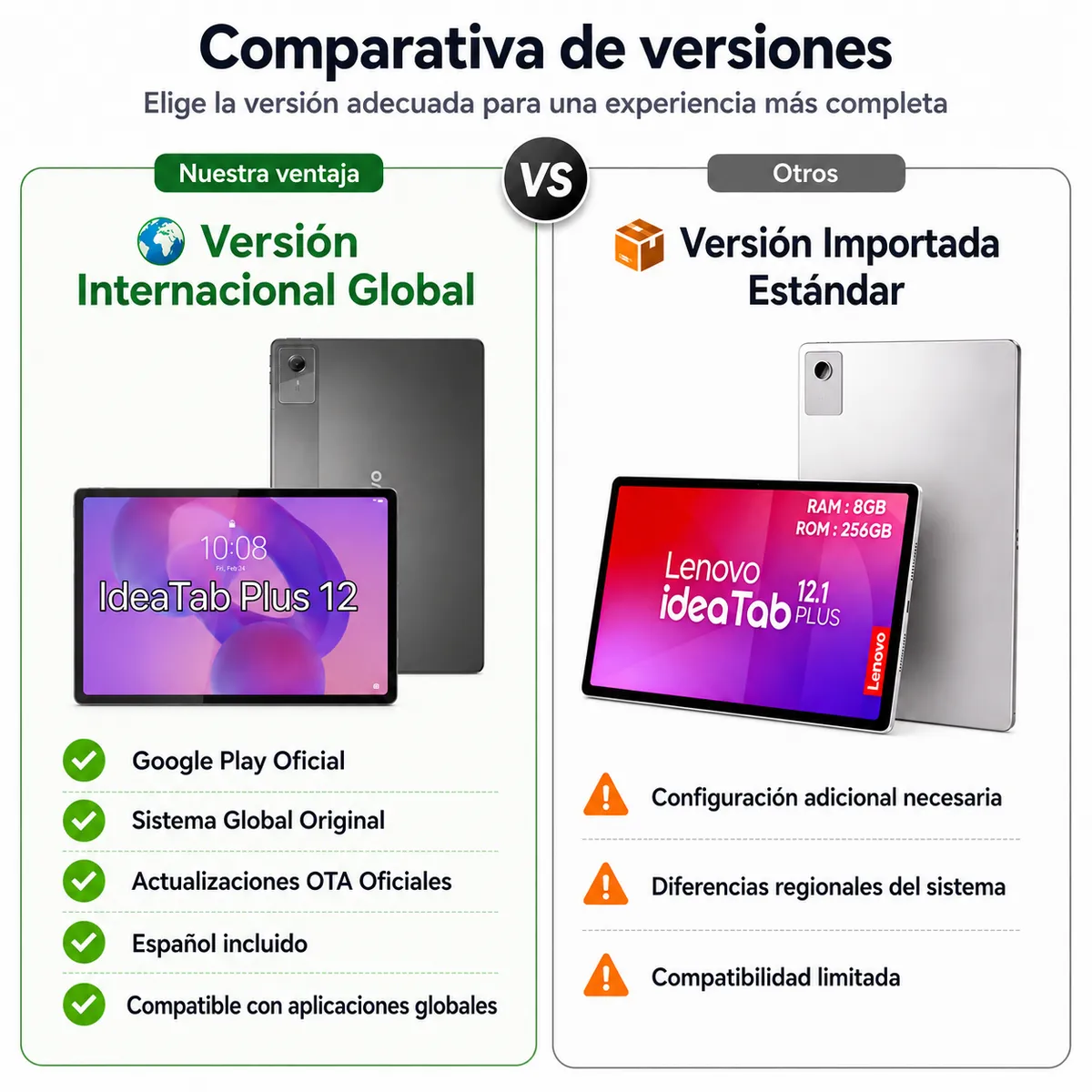 LENOVO - Tablet IdeaTab Plus 12 8GB 128GB Octa Core 12.1 2.5K 90Hz Wi-Fi Incluye teclado y lápiz