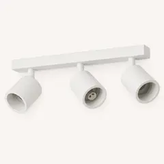 KONNERGIE - Foco Sobrepuesto Triple Blanco De Aluminio GU10 Altair III