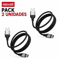 MAXELL - Pack 2 Cable carga rápida 60W USB a USB Tipo C 1.2m