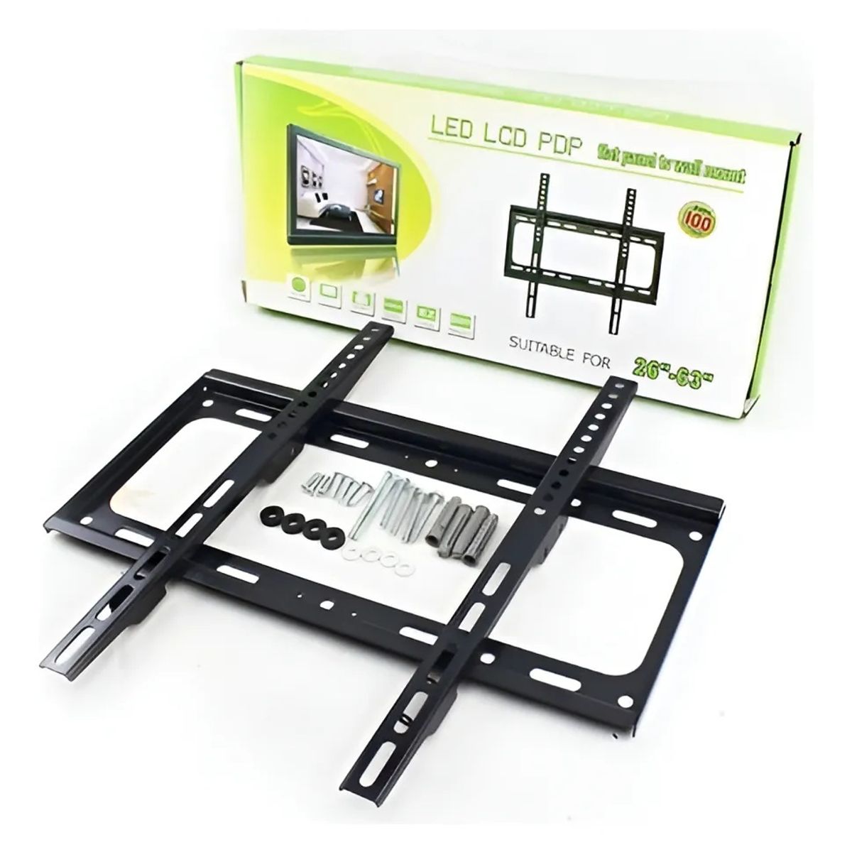 GENERICO - Soporte de Pared fFjo para TV de Pantalla Plana 23 a 63 Pulgadas