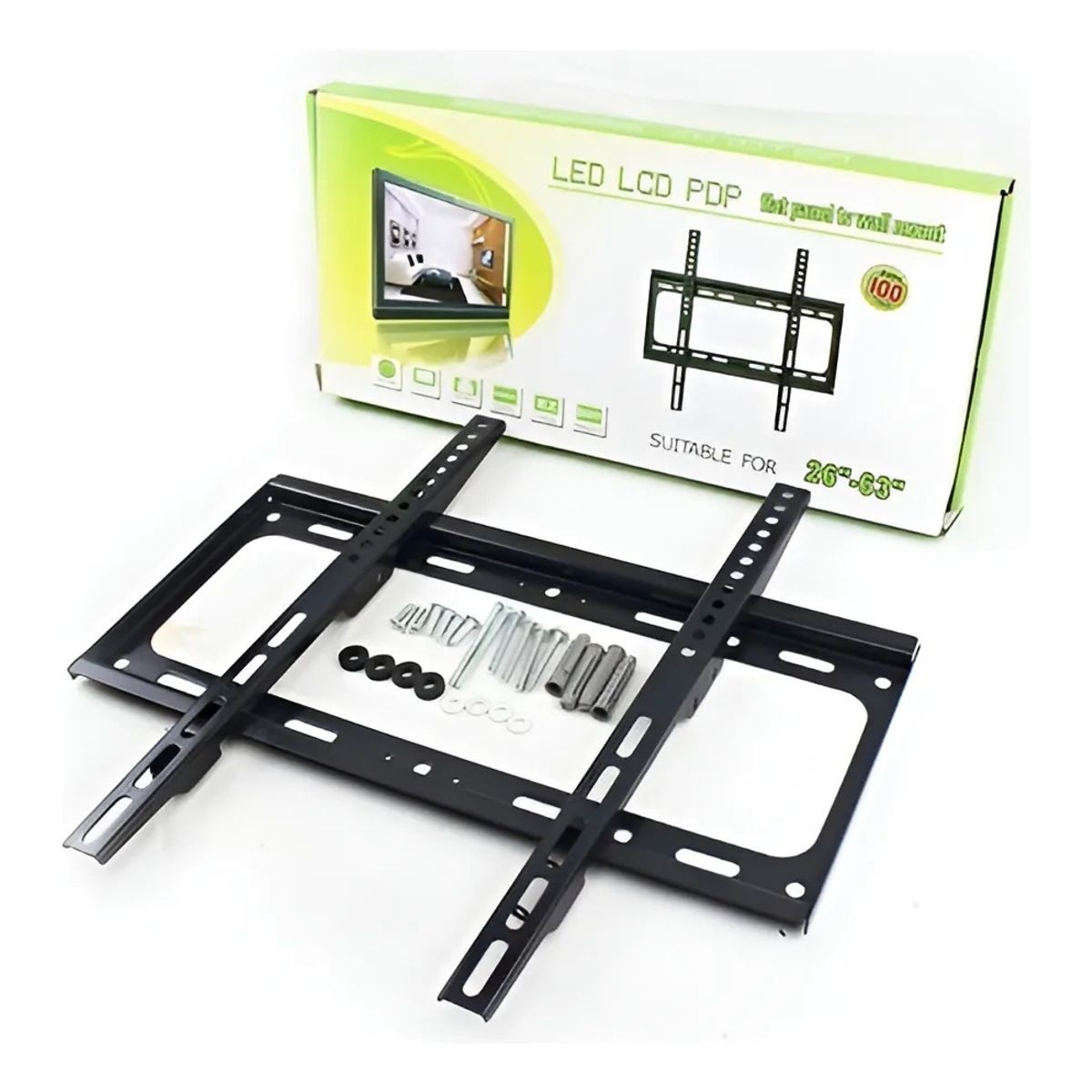 GENERICO - Soporte de Pared fFjo para TV de Pantalla Plana 23 a 63 Pulgadas