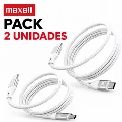 MAXELL - Pack 2 Cable Magnético 60W USB C a USB C 1.2 Metros Carga Rápida Negro