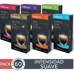 CAFFESSO - Pack x60 Cápsulas De Café Intensidad Suave Para Nespresso