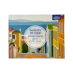 ARTEL - Block Para Colorear Paisajes De Chile 12 Ilustraciones