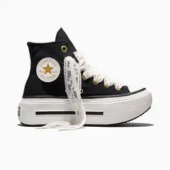 CONVERSE - Zapatilla Chuck Taylor All Star Lift Double Stack Unisex Negro