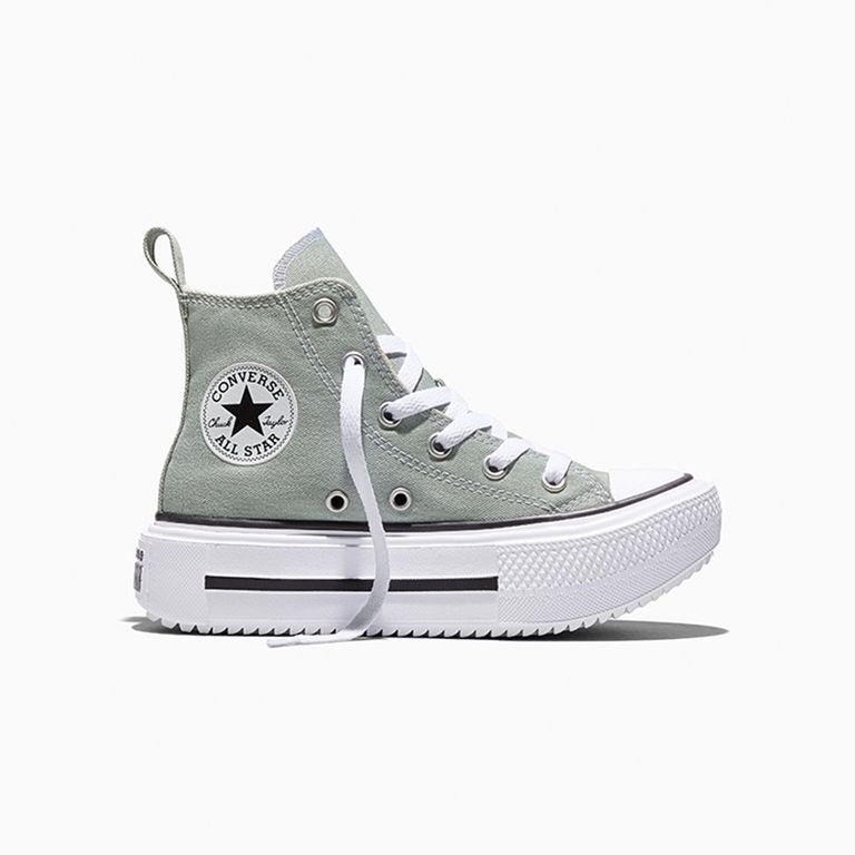 Zapatilla Chuck Taylor All Star Lift Double Stack Niños JR Gris