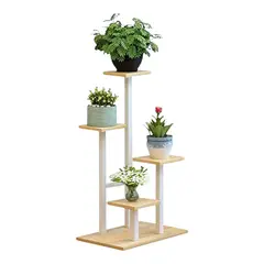 GENERICO - Estante para Plantas de Madera Soporte Decorativo Multiuso Blanco
