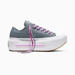 CONVERSE - Zapatilla Chuck Taylor All Star Lift Double Stack Unisex Gris