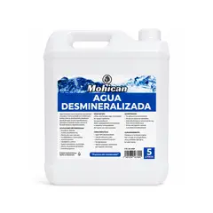 MOHICAN - Agua Desmineralizada Bidon 5 Litros