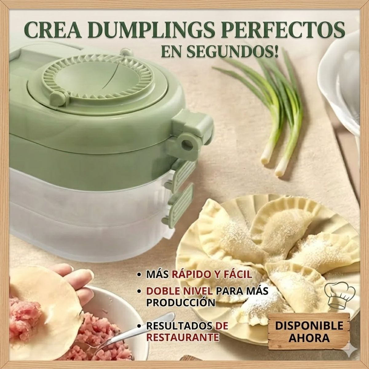 GENERICO - Máquina para Dumplings y Empanadillas Asiáticas