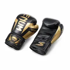 GENERICO - Guantes De Box De 12 Onzas Negro y Dorado en Pares