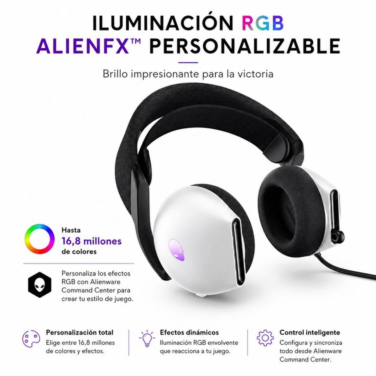ALIENWARE - Audífonos AW520H, Cable, Dolby Atmos