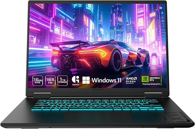 Notebook Gamer A16 16" 165Hz IPS AMD Ryzen 7 260 16GB RAM 1TB SSD GeForce RTX 5060 WIN 11