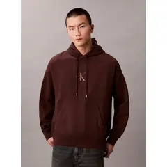 CALVIN KLEIN - Polerón con Gorro con Micro Monologo Cafe