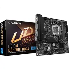 GIGABYTE - Placa Madre H610M D3H WIFI DDR4 Compatible con CPU 12th Gen Core I4-12400F Intel H610LGA 1700