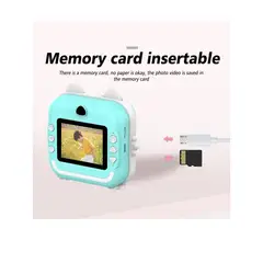OEM - CAMARA FOTOGRAFICA PARA NIÑOS CON IMPRESION INSTANTANEA AZUL