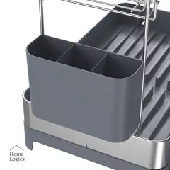 HOME LOGICS - Escurridor Platos Mini Compacto Acero Inoxidable