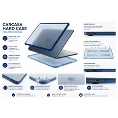 BANANA TIENDA - Carcasa Mate para Macbook Neo Azul HARDCASE