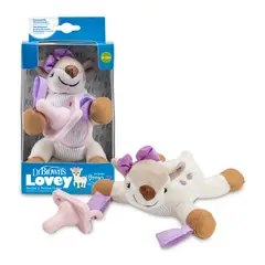 DR BROWN'S - Peluche Sujeta Chupetes Ciervo con Chupete Rosa 1 Pieza Dr. Brown´s