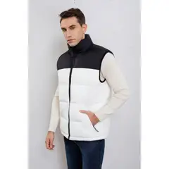 LIKE SHOP - Parka Sin Mangas Hombre Chaqueta Forro Interior Polar Bolsillos 0028